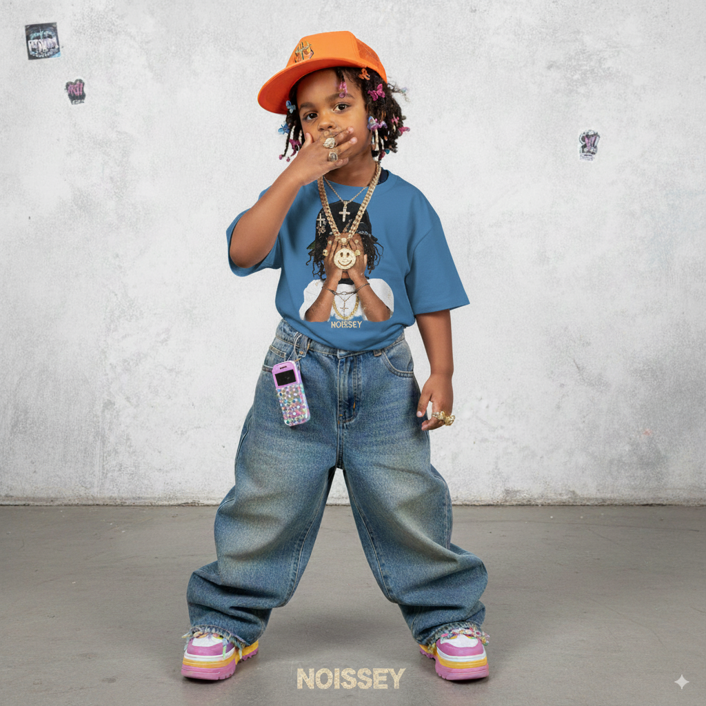 “Golden Youth” – Unisex Y2K Graphic Tee | Kids & Adult Sizes | 100% Cotton | Harajuku Streetwear